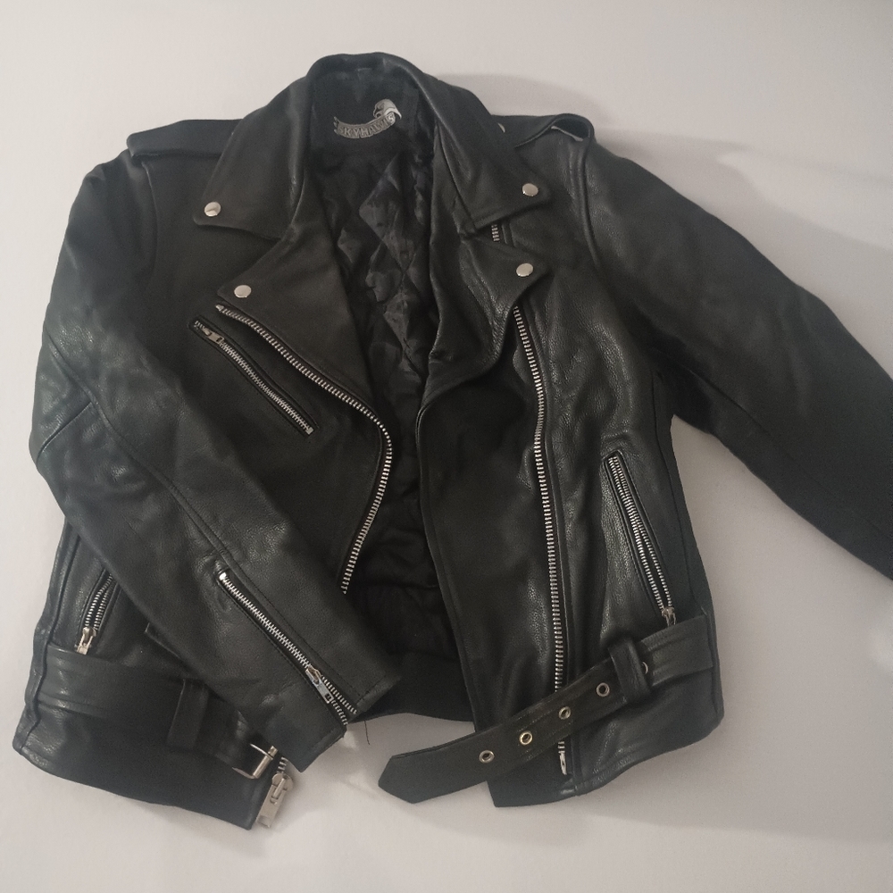 Women's Black Leather Jacket